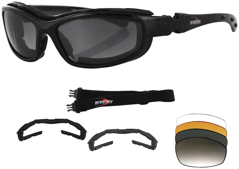 Bobster [BRH2001] Road Hog II Convertible Sunglasses/Goggles Black - Image 1 of 1