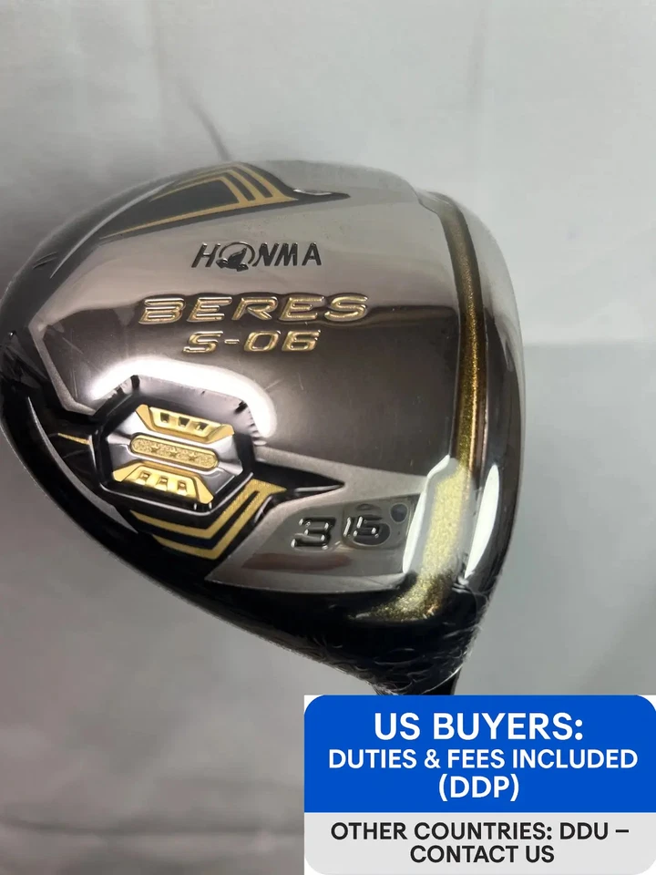 HONMA BERES S-06 3-Star Fairway wood 3W 15° R-Flex ARMRQ X 52 w/ Headcover - Image 1 of 4