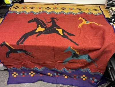Beaver State Pendleton Blanket CELEBRATE THE HORSE Legendary Collection With Tag - Image 1 of 4
