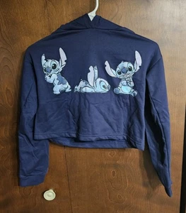 Girls 11/12 Disney STITCH Cropped Hoodie, Nwt Cute, Fall - Picture 1 of 8