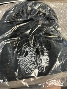 hustle gang beanie large cheif black - Picture 1 of 1