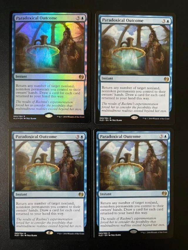 MTG - Paradoxical Outcome x4 - Kaladesh (One is FOIL) - Image 1 of 1