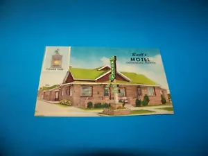 Buell's Motel Greensburg, Indiana Vintage Postkarte "Tower Tree" - Bild 1 von 2