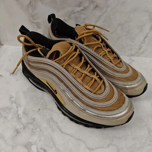 Nike Air Max 97 UK 10 EU 45 Silver Gold Trainers BV0306-001 Running - Picture 1 of 10