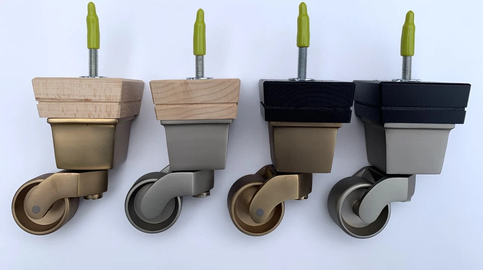 Set of sofa / chair wooden feet / legs. Dark or natural wood, bronze or pewter! - image 1 of 4