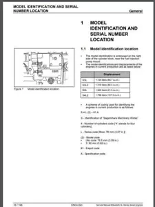 Manual de servicio del motor Mitsubishi L2A L2C L2B L3A L3C L3E entregado hoy - Imagen 1 de 4