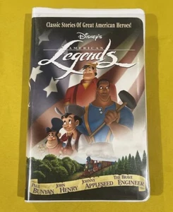 Disney American Legends VHS Clamshell Paul Bunyan, Johnny Appleseed, John Henry! - Picture 1 of 3