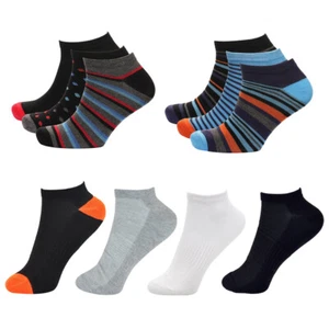 Soft Trainer Socks 6, 12 Pairs Men's Bamboo Ankle Socks Arch Support Size 6-11 - Picture 1 of 31