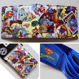 Cartera de cuero con logotipo de la serie Superman de DC Comics 12 cm regalo genial - Imagen 1 de 3