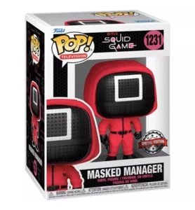 ⭕️🔲⭕️FUNKO POP SQUID GAME~ MASKED MANAGER New🔲⭕️🔲 - Foto 1 di 3