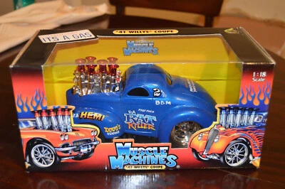 Muscle Machines 1/18: 1941 Willys "Da Rat Killer" Gasser - Image 1 of 3