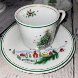 Christmas Eve by The Salem Collection replacement Cup & Saucer porcelain - Picture 1 of 4