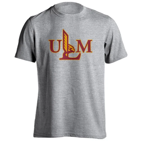 University of Louisiana Monroe Warhawks Arched Text With Logo Short Sleeve Tee Cover