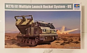 TRUMPETER 1/35 U.S. ARMY M270 / A1 MULTIPLE LAUNCH ROCKET SYSTEM MODEL 01049 F/S - Picture 1 of 6