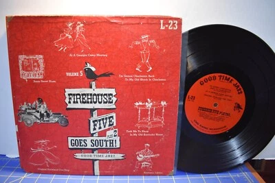 Firehouse Five plus 2 Goes South! Volume 5 10” LP Good Time Jazz MN Walt Kelly Foto 1 de 2
