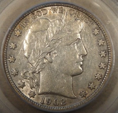 1902-S Barber Half Dollar 50c PCGS Certified AU53 - Image 1 of 4