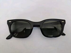 Vintage AMERICAN Optical HALO Black Sunglass Frame Eyeglass 48-24 New Old Stock