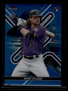 2022 Finest #20 Ryan Vilade RC Blue Refractor #/150 - Picture 1 of 2