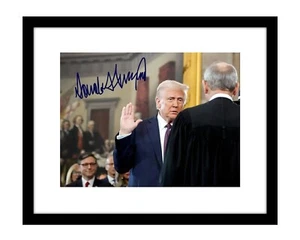 Donald Trump 8x10 Signed photo print Swearing In 47th president autographed - Picture 1 of 2