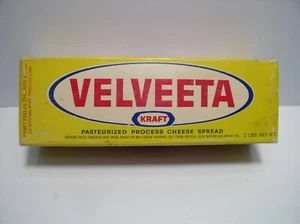 Vintage 1960's Velveeta Cheese Box Kraft Foods Chicago - Picture 1 of 4