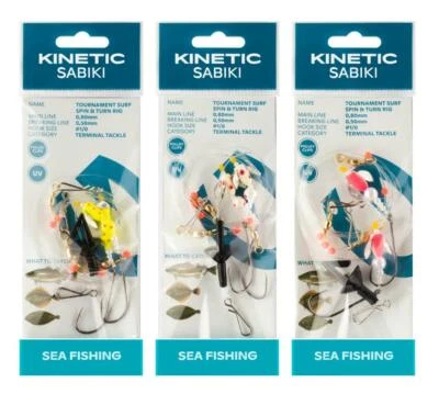 Kinetic Sabiki Tournament Surf Spin&Turn Rig Brandungs-Vorfach Weitwurf-Vorfach - Bild 1 von 2