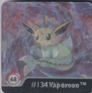 Pokemon Serie 1 Acción Flipz Original 1999 Nº 68 Eevee Vaporeon - Imagen 1 de 1