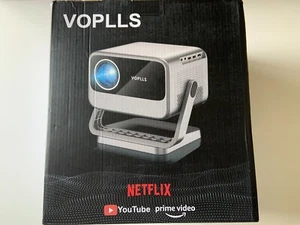 NUEVO Proyector doméstico con licencia oficial Vollls Netflix Max 300” pantalla GRIS $400 - Imagen 1 de 9