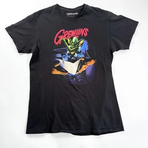 Camiseta negra gráfica Gremlins talla mediana retro estilo vintage película de terror años 80 - Imagen 1 de 8