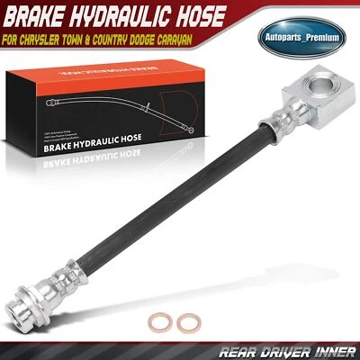 Rear Left Inner Brake Hydraulic Hose for Chrysler Town & Country Dodge Caravan - Image 1 of 4