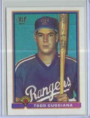 1991 Bowman #697 Todd Guggiana Texas Rangers - Image 1 of 2
