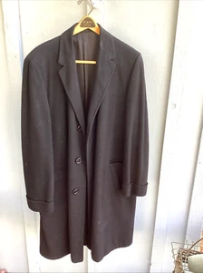 Men’s Long Coat 100% Cashmere  From Italy Made by Firenze - Picture 1 of 8