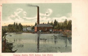 Pumping Station North Sydney Cape Breton Nova Scotia Canada Vintage Postcard - Picture 1 of 2