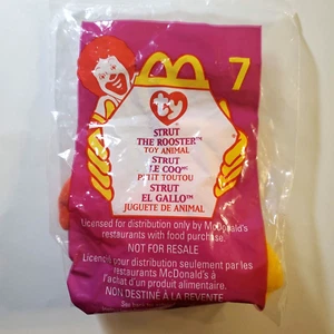McDonalds Ty Teenie Beanie Strut The Rooster 1999 #7 nuevo en paquete - Imagen 1 de 2