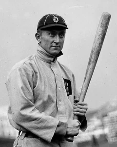 Ty Cobb Ready to Bat Detroit Tigers 8x10 Vintage MLB Photo - Picture 1 of 1