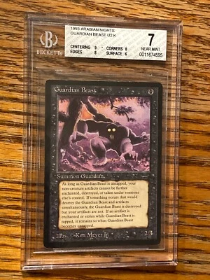 Guardian Beast Arabian Nights MTG BGS Grade 9/8/8/6 NEAR MINT Beauty (RG)4RCards - Image 1 of 4