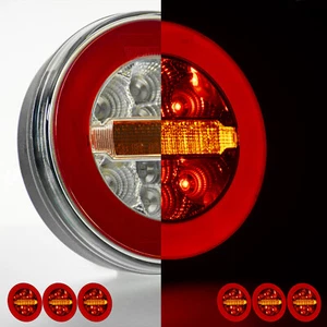 LED Rückleuchte Bajonett rund 12V 24V NEON 140 mm Anhänger Trailer max. 3/Seite - Bild 1 von 8