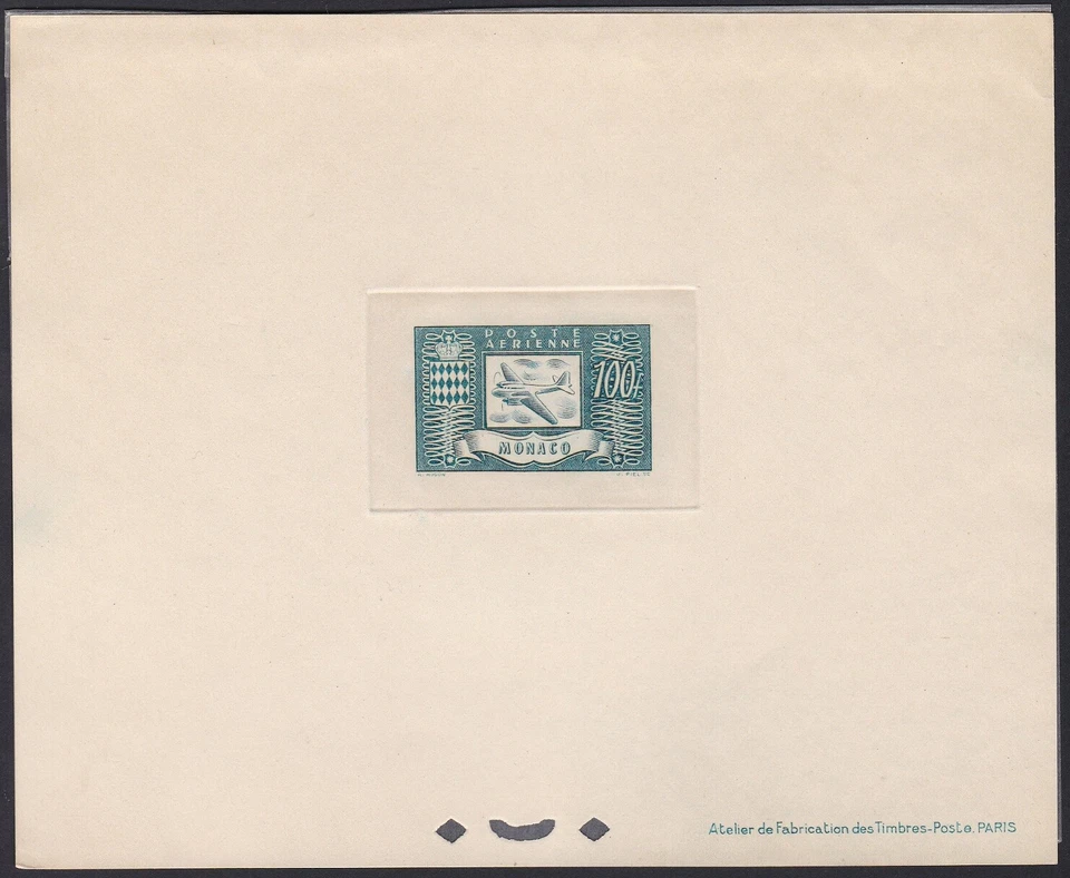 Monaco ScC12 Plane, Douglas DC-3, Coat of Arms, Deluxe Proof - Image 1 of 1