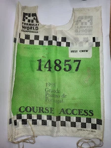 RARE F1 WORLD CHAMPIONSHIP PORTUGAL 1993 Grand Prix Estoril COURSE ACCESS Vest - Picture 1 of 4