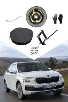 Kit Ersatzrad Notrad 16" für SKODA KAMIQ mit Wagenheber Schlüssel Tasche 125/80 - Bild 1 von 4