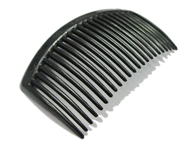 50 Pcs Black Plastic Smooth Hair Clips Side Combs Pin 82X50mm for Women - Image 1 of 4