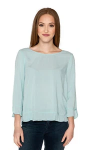 Velvet by Graham & Spencer Mira Ruffle Challis Top - Picture 1 of 5