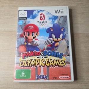 Mario & Sonic at The Olympic Games Wii 2007 Video Game Incl Manual - Picture 1 of 3