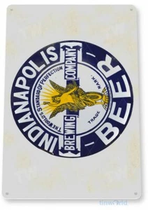 INDIANAPOLIS BEER 11X8 TIN SIGN BREW BAR PUB BREWING COMPANY WORLD PERFECTION - Picture 1 of 1