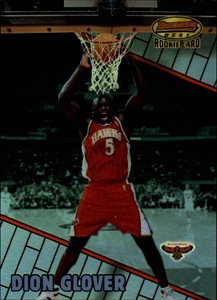 1999-00 Bowman's Best Refractors Hawks Basketball Card #120 Dion Glover/400