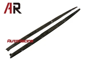 3D STYLE CARBON EXTENSION SIDE SKIRT ADD ON LIP FOR BMW F80 M3 - Picture 1 of 3