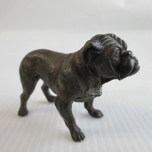 Vintage kaltbemalte Bronze Bulldogge Figur englisch BD? - Bild 1 von 8