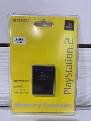 *OEM* Sony Playstation 2 - Memory Card 8MB Black SEALED BRAND NEW - Image 1 of 2