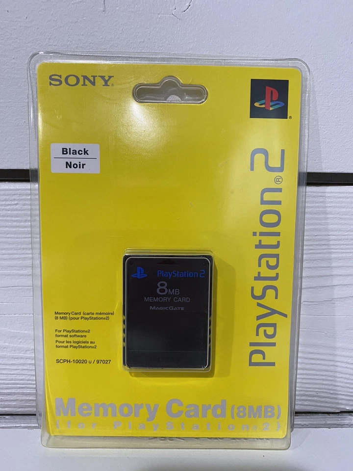 *OEM* Sony Playstation 2 - Memory Card 8MB Black SEALED BRAND NEW - Image 1 of 2
