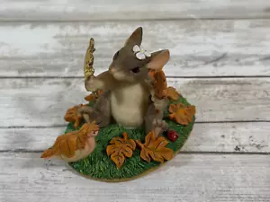 Charming Tails Maxine's Leaf Collection 1997 Club 98701 Mouse Fitz Floyd Boxed - Picture 1 of 6