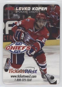 2010-11 TicketsWest Spokane Chiefs Magnets Levko Koper #25